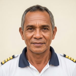 Captain Yance Mambrasar, Senior Phinisi Captain & Liveaboard Master